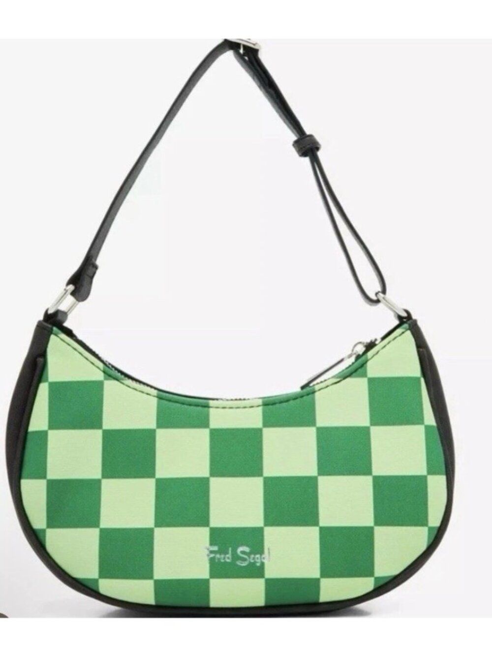 Fred Segal Harry Potter Slytherin Checkered Crescent Crossbody Bag Snake Nwt — image 4 of 5